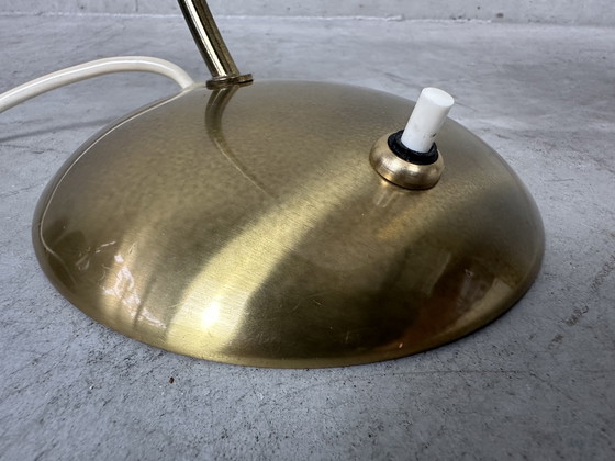 Image 1 of Lampada da tavolo vintage - ottone e opalino