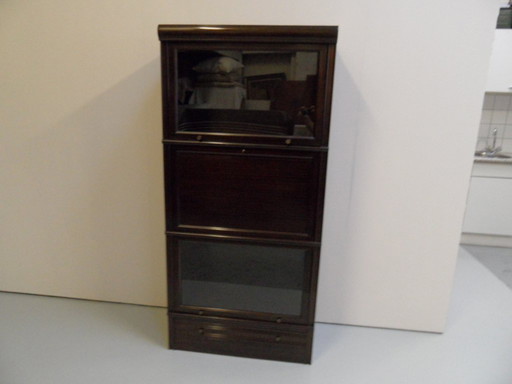 Vintage stackable bookcase with bar 1960s