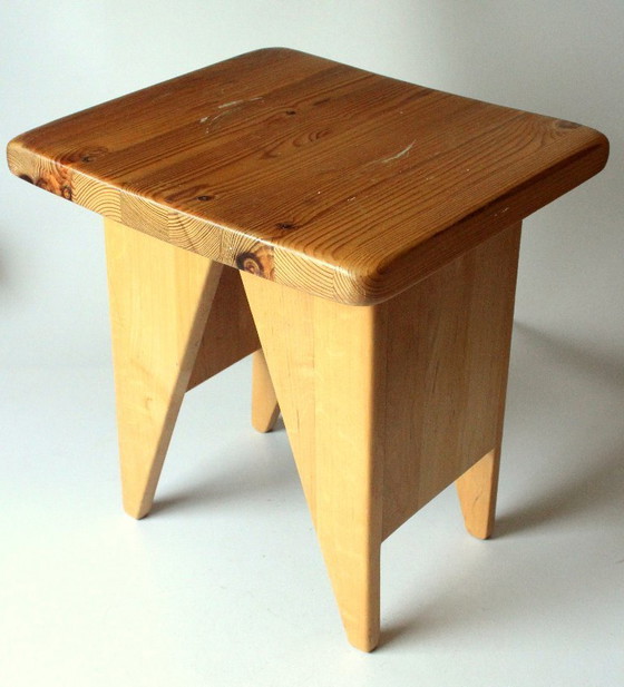Image 1 of Support à fleurs design robuste - bois - fait main