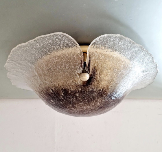 Lampada da soffitto/parete vintage "Flower" di Peill & Putzler, alta 42 cm, stile Mid-Century Space Age (anni (photo 8 of 9)