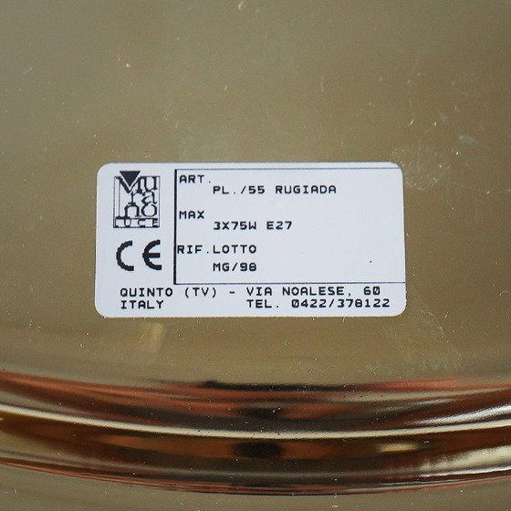 Image 1 of Große Deckenleuchte aus Muranoglas, 1990er Jahre