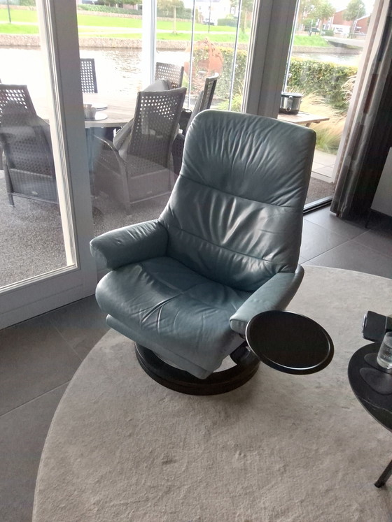 Stressless Verstellbarer relaxsessel – Leather, Wood (photo 3 of 5)
