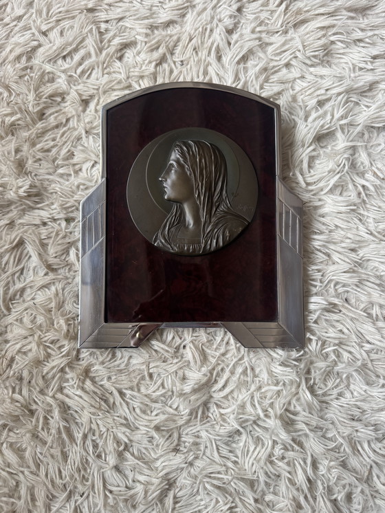 Image 1 of Icona cromata, bachelite e bronzo Art Déco