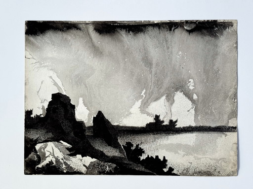 Paysage à l'encre (1975) - Eugène Eechaut (1928-2019)