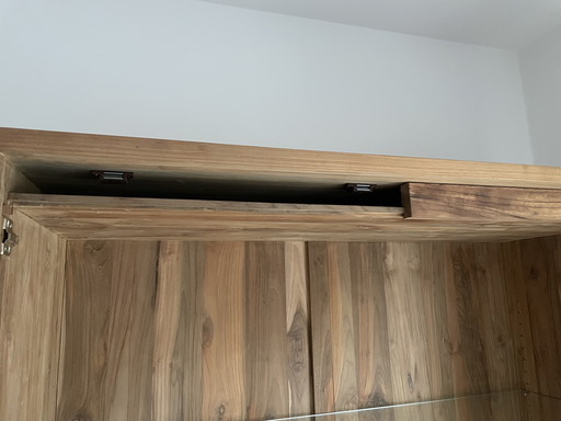 Solid wood display cabinet from a carpenter - teak