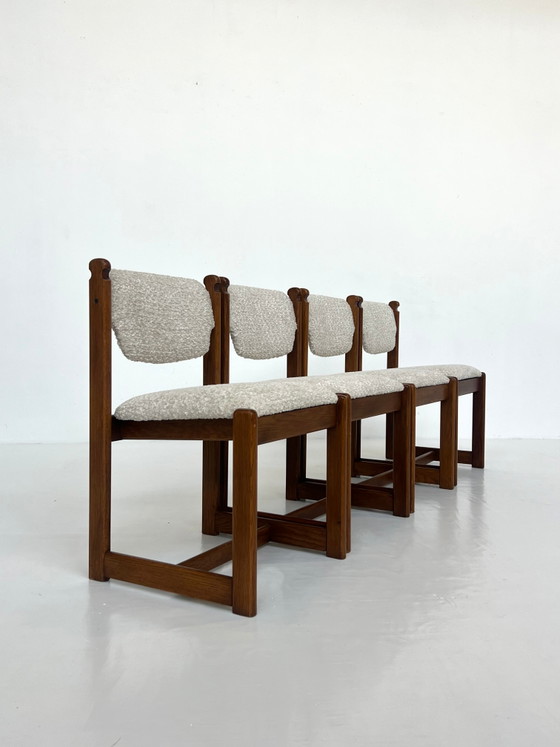Lot de 4 chaises de salle à manger vintage en chêne – Scandinavian (photo 6 of 11)