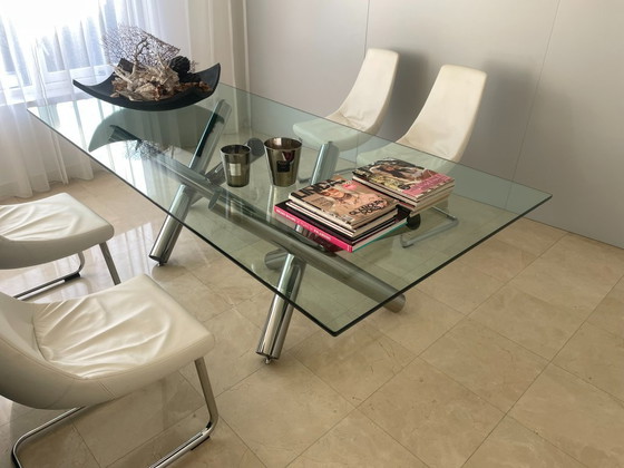 Image 1 of 4 x Rolf Benz dining chair STU 690 white/chrome