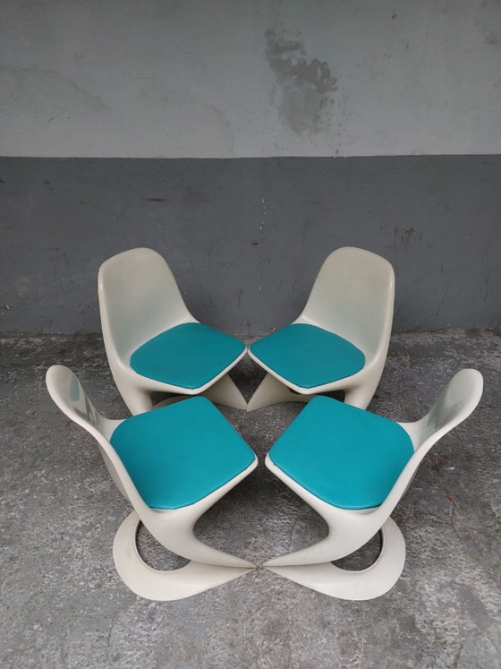 4 chaises Casalino vintage de style Space Age, conçues par Alexander Begge pour Casala. (photo 15 of 33)