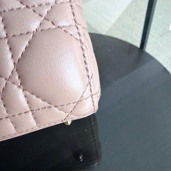 Image 1 of DIOR LADY SMALL MYABC FLAP - PELLE DI VITELLO CANNAGE CON FERRAMENTA NERA