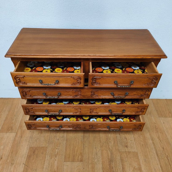 Image 1 of Vintage houten commode ladekastje dressoir ladekast badkamermeubel