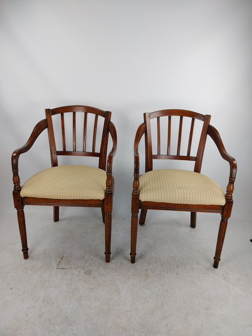 2 x Bannink Dining Chairs Model "Van Gogh" 1980's