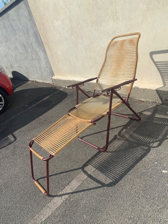 Image 1 of Echte vintage scoubidou chaise longue