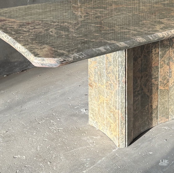 Image 1 of Vintage Fior di Pesco marmeren eettafel, Italië 1980