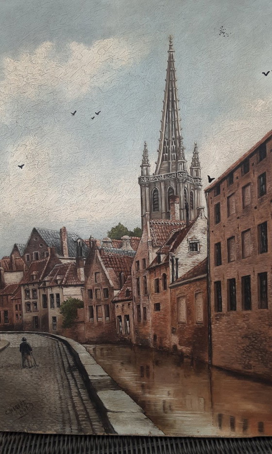 Image 1 of Charles Hagens , óleo sobre lienzo , 1905 , Lovaina