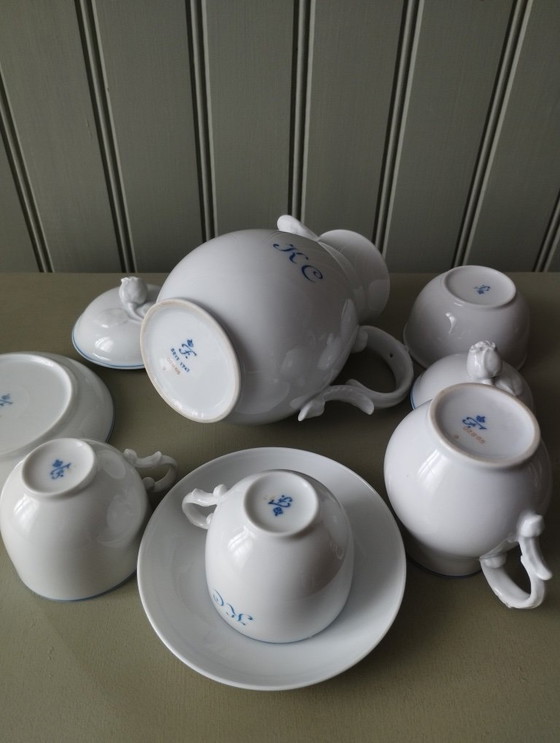 Image 1 of Furstenberg porseleinen tête-à-tête met monogram KC