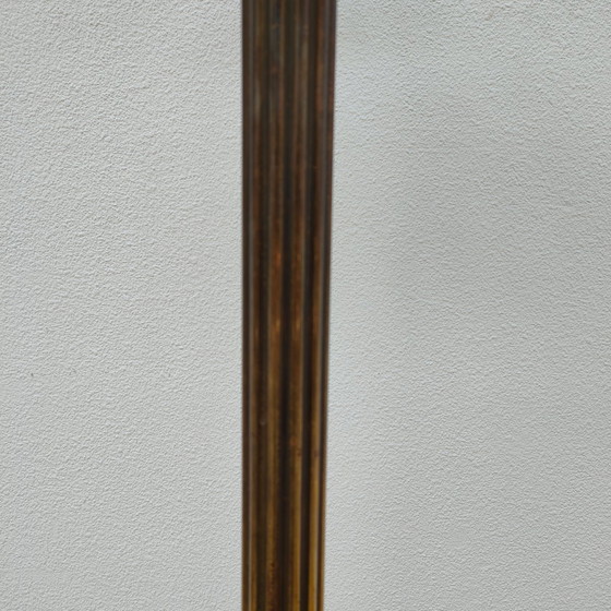 Image 1 of Brass gold rococo standing coat rack Hollywood Regency hall tree