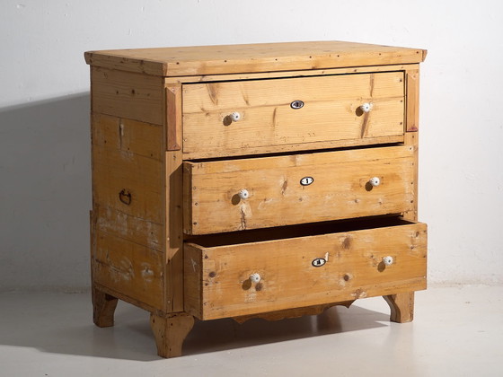 Antique solid wood chest of drawers (c.1920) #32 – Rustic (photo 16 of 40)
