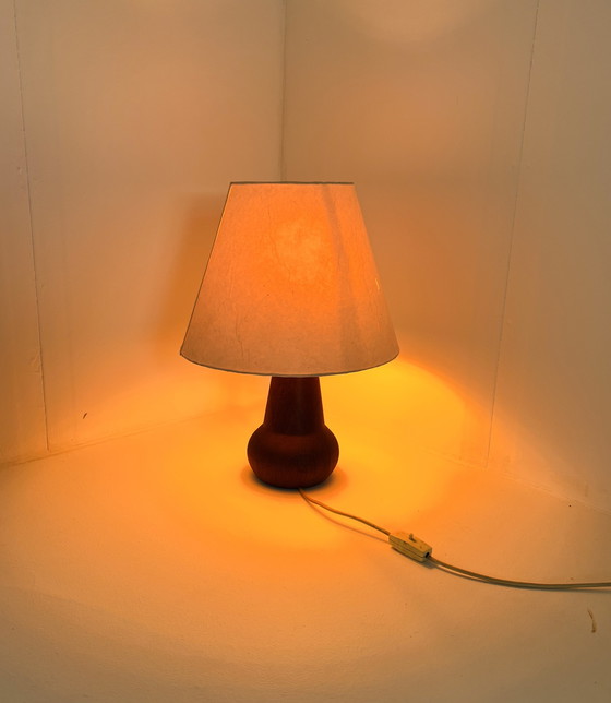 Image 1 of Teak & Paper Table Lamp '60