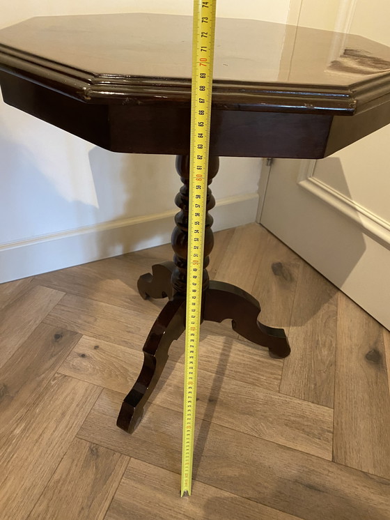 Image 1 of Walnut Antique Octagonal Side Table