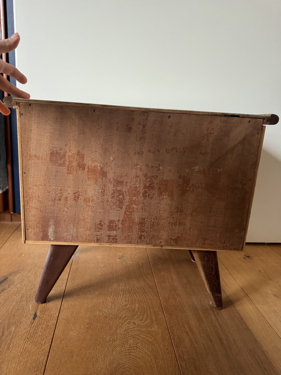 Retro nachtkastje – Metaal, Hout (photo 6 of 8)