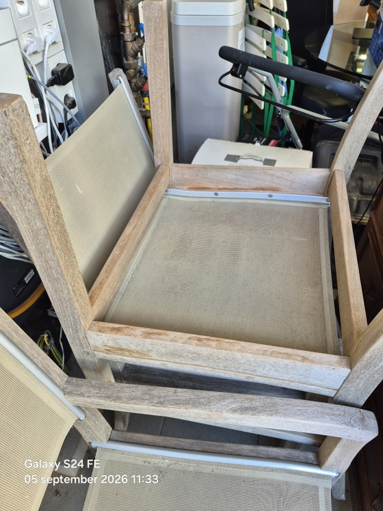 Gloster Stoelen – Tuinstoelen, Textile, Wood (photo 4 of 5)
