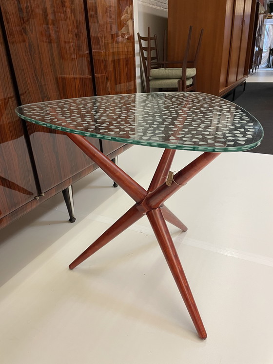 Image 1 of Vintage side table with a special base