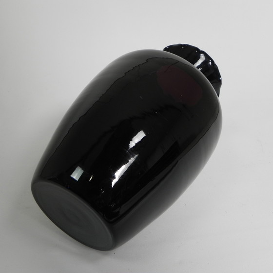 Image 1 of Art-Déco-Vase mit geripptem Rand, Doyen, Boom, 1930er Jahre