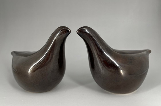 Image 1 of Paar keramische vogels – Jussi’s Åland Keramik – Gesigneerd Scandinavisch design