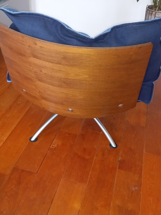 Image 1 of Lounge chair with footstool by Tom Stepp