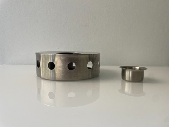 Image 1 of Vintage RVS rechaud warmhouder minimalistisch design