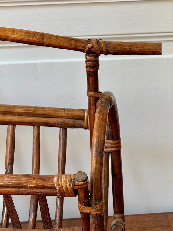 Rattan Magazine Rack – Wood (photo 6 of 9)