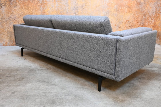 Grey fabric Leolux Bellice design sofa loose headrests, 3-5 seaters, Textile, Metal, Modern (photo 5 of 10)