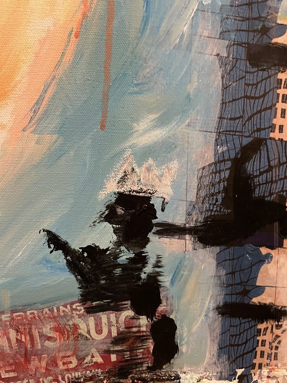 Image 1 of Bernard Bieling " STATUE DE LIBERTÉ " 100x70 cm.