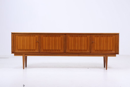 Vintage sideboard 60s | Mid - Century TV board with drawers retro wood storage #04-22