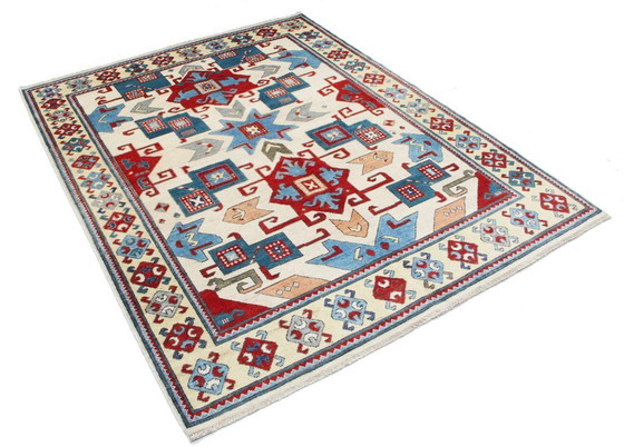 Image 1 of Origineel handgeknoopt Ziegler Kazak tapijt, 200 x 154 cm. Nieuw en in uitstekende staat.