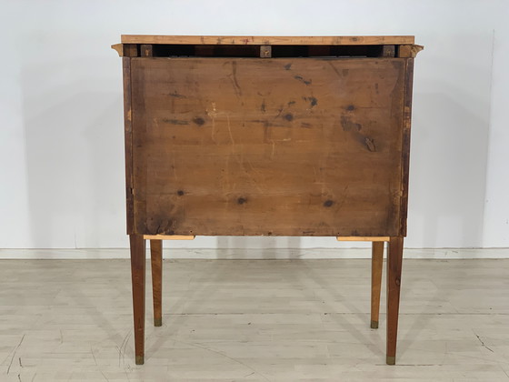 Image 1 of Biedermeier secretaire schrijfkast ladekast rond 1830