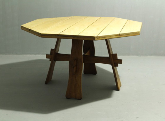 Image 1 of Brutalist Teak Garden Table, 1970s