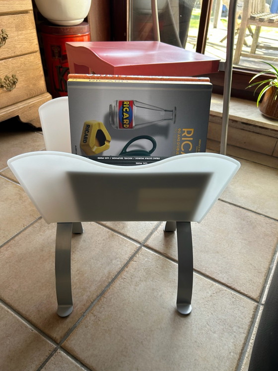 Portariviste vintage Ikea, designer Per Ivar Ledang, anni '90, contenitore postmoderno Space Age – Metallo (photo 5 of 5)