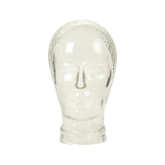 Image 1 of Vintage Glazen Hoofd Mannequin