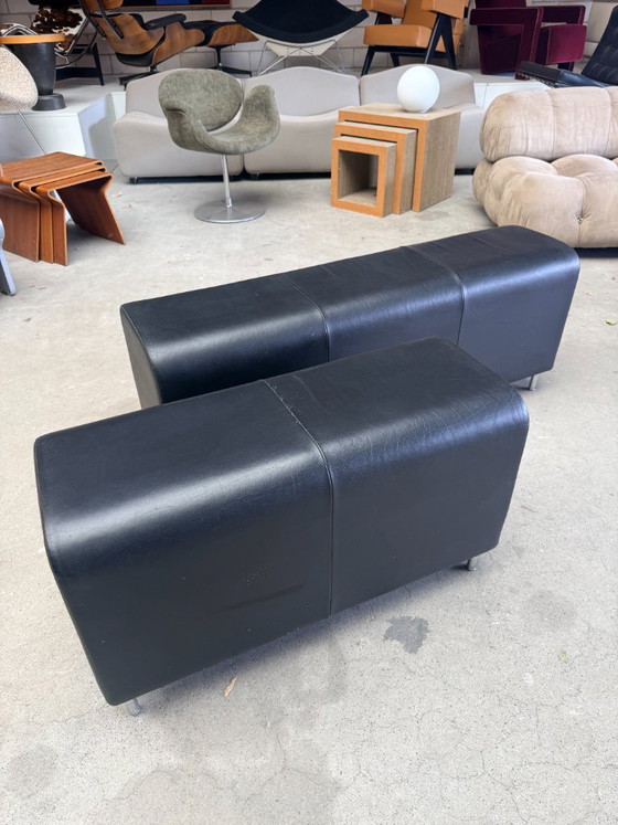 Vitra Jasper Morrison Hocker (Klein) – Hockers en poefs, Leather, Chrome (photo 2 of 14)
