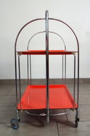 Klappbarer Wagen/Dessert Orange, Bremshey, 1970