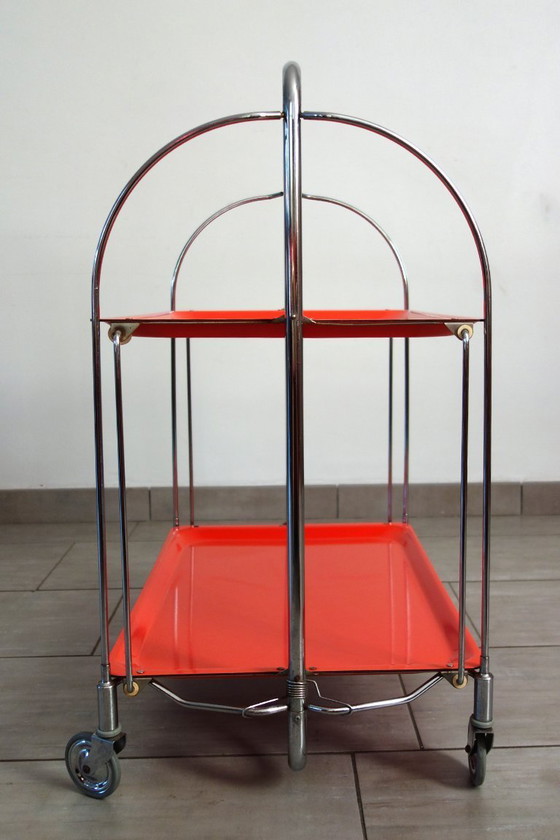 Image 1 of Carrello pieghevole arancione, Bremshey, 1970