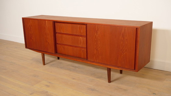 Image 1 of Vintage sideboard | Sliding doors | Scandinavian design | 183cm