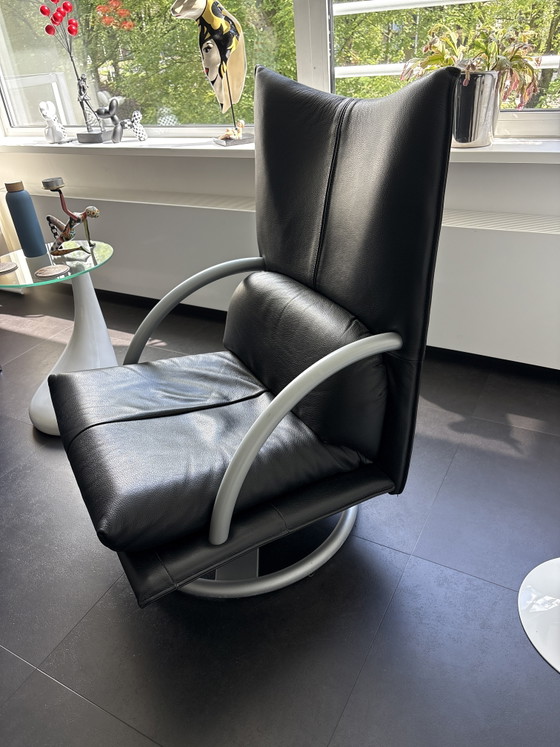 Rolf Benz Fauteuil – Leather, Metal (photo 9 of 12)
