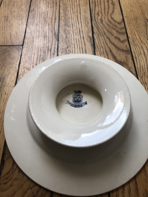 Image 1 of Bandeja para tartas Gien Osborne, modelo 1875, en porcelana ironstone 