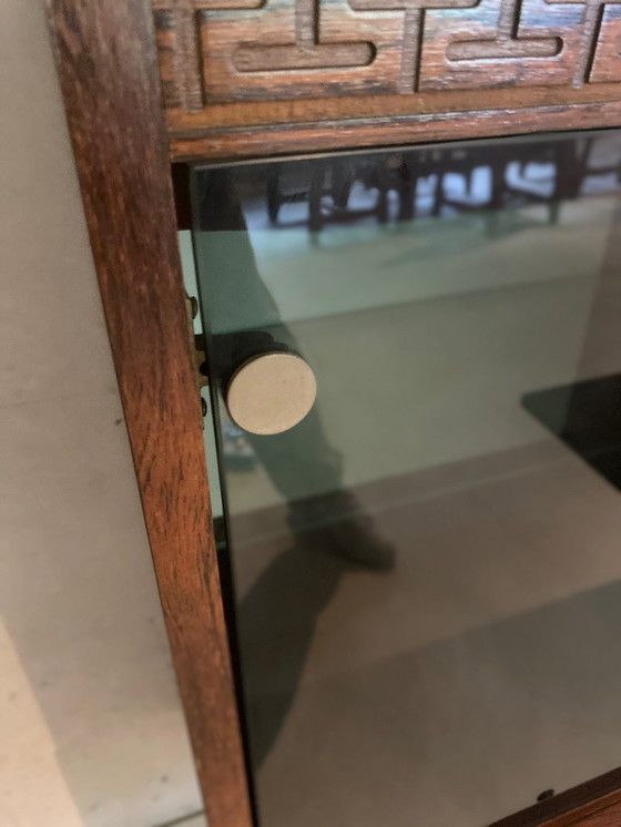 Image 1 of Credenza/mobile bar di metà secolo con meandro greco – ca. 1960