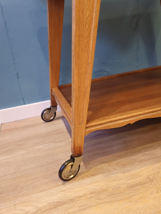 Image 1 of Vintage Serving Trolley Drinks Cart Side Table