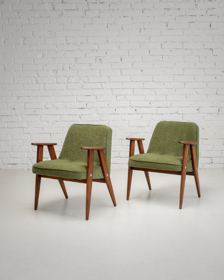 Poltrona vintage Chierowski 366 Restaurata 1960 Vintage Originale