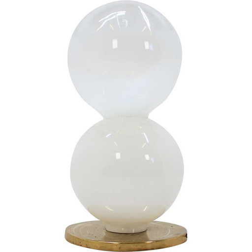 Vintage vloerlamp van kunstglas 1960