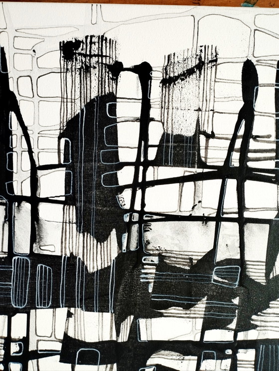 Natia Antadze Abstracte Compositie XXL – Schilderijen & Tekeningen, Canvas (photo 11 of 15)